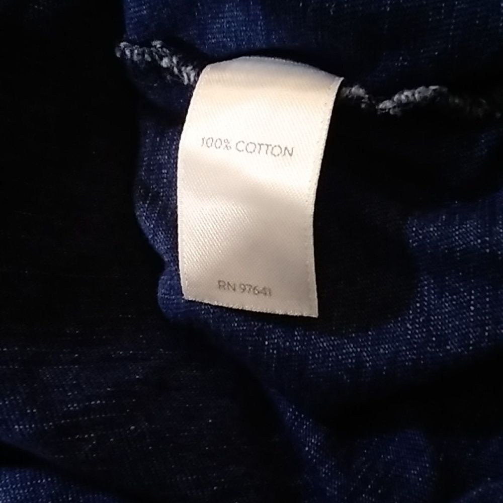 Pure Jill Indigo 100% Cotton Den Women's Dress Size S - Picture 14 of 14
